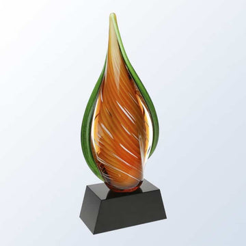 art glass, art glass crystal awards, custom crystal awards, custom awards, abstract awards